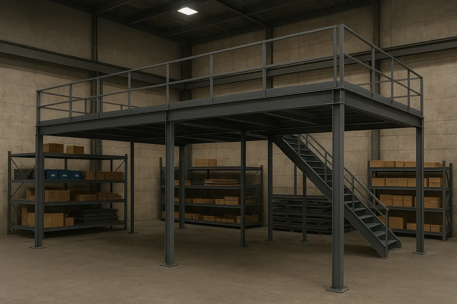 Mezzanine Floor For Space Saving