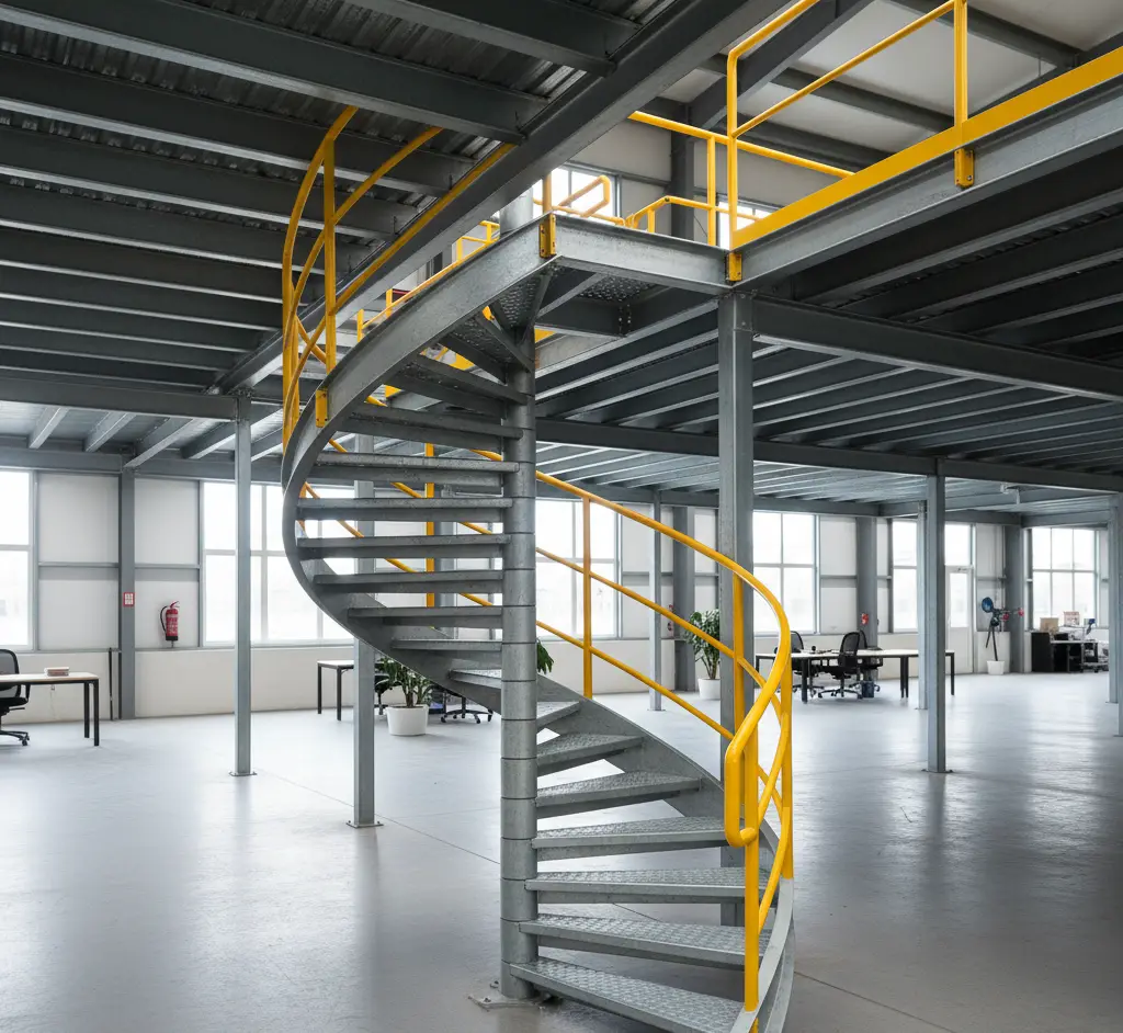 Spiral Steel Stairs