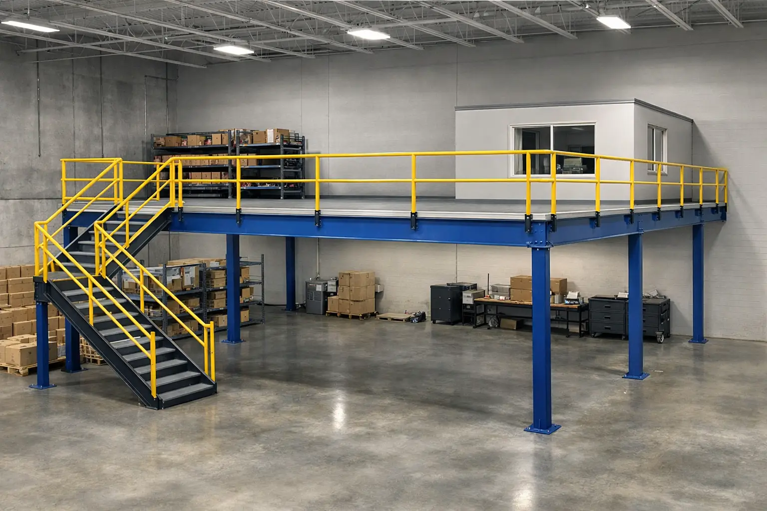 Single Tier Mezzanine Floors